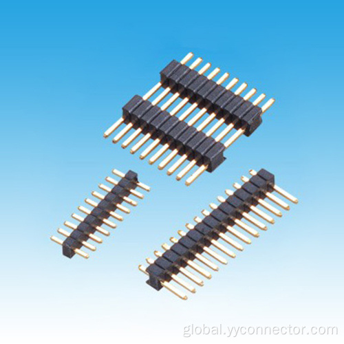 Pin Header Connector 1.27mm Single Row S/T Single/Dual Base Pin Header Supplier